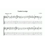 S.Adamo - Tombe la neige (С.Адамо - Падает снег) ноты