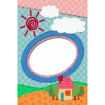 Детский фотоальбом 1 - комплект цифровых шаблонов PSD