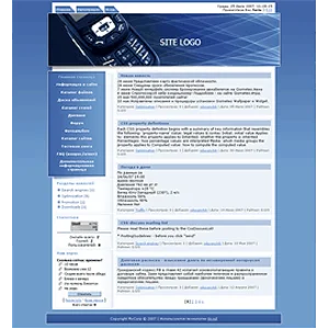 Дизайн шаблон сайта от Zcasher №1