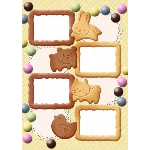 Детский фотоальбом Печение - комплект цифровых шаблонов