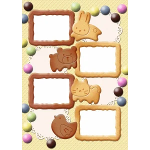 Детский фотоальбом Печение - комплект цифровых шаблонов