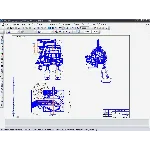 Чертеж - Дуговая сталеплавильная печь садка 35 тонн.