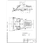 Чертеж Бульдозер на базе трактора T-220
