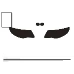 Автовыкройка защиты фар Volkswagen Touareg 2008