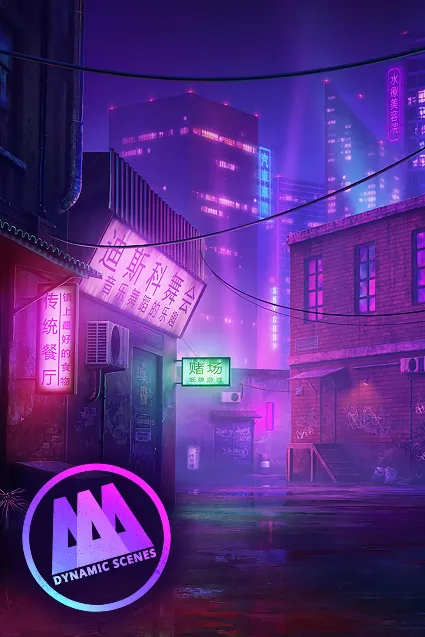 AAA Dynamic Scenes - Neon Metropolis Alley Dynamic Scene | XBOX | На любой аккаунт
