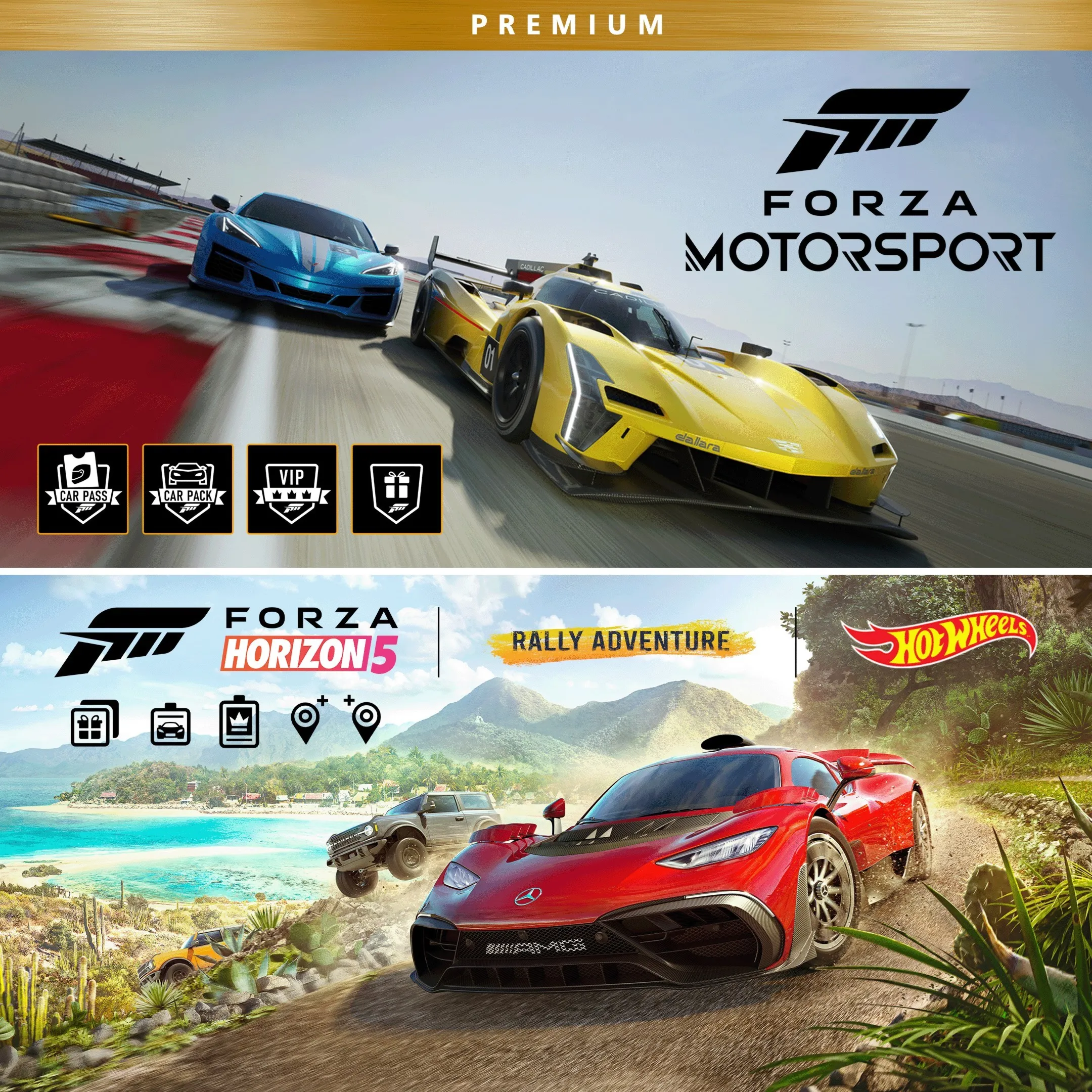 Forza Motorsport and Forza Horizon 5 Premium Editions Bundle | XBOX+PC | На любой акк