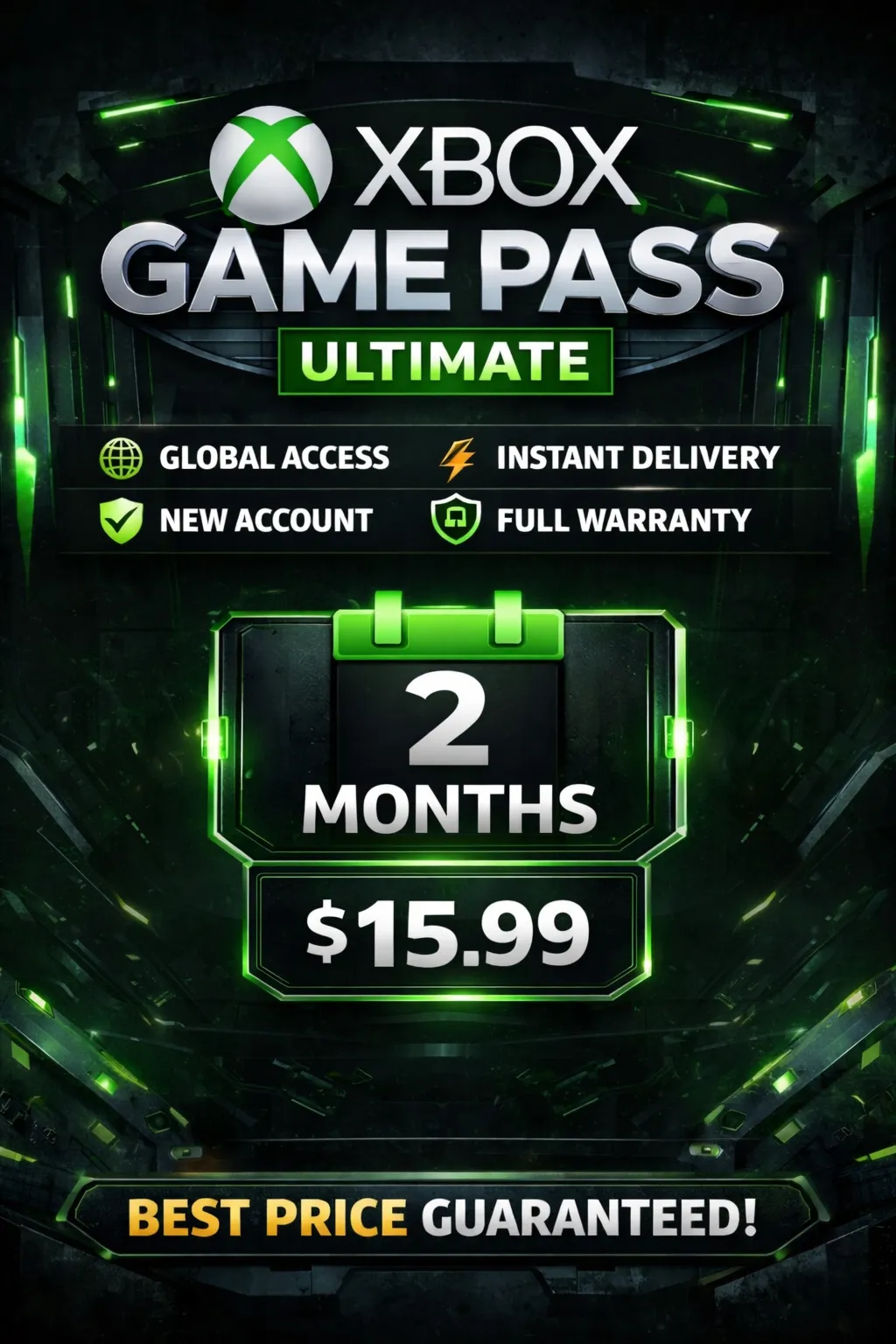 Xbox Game Pass Ultimate на 2 месяца | Глобальная подписка | Новый аккаунт | Мгновенна