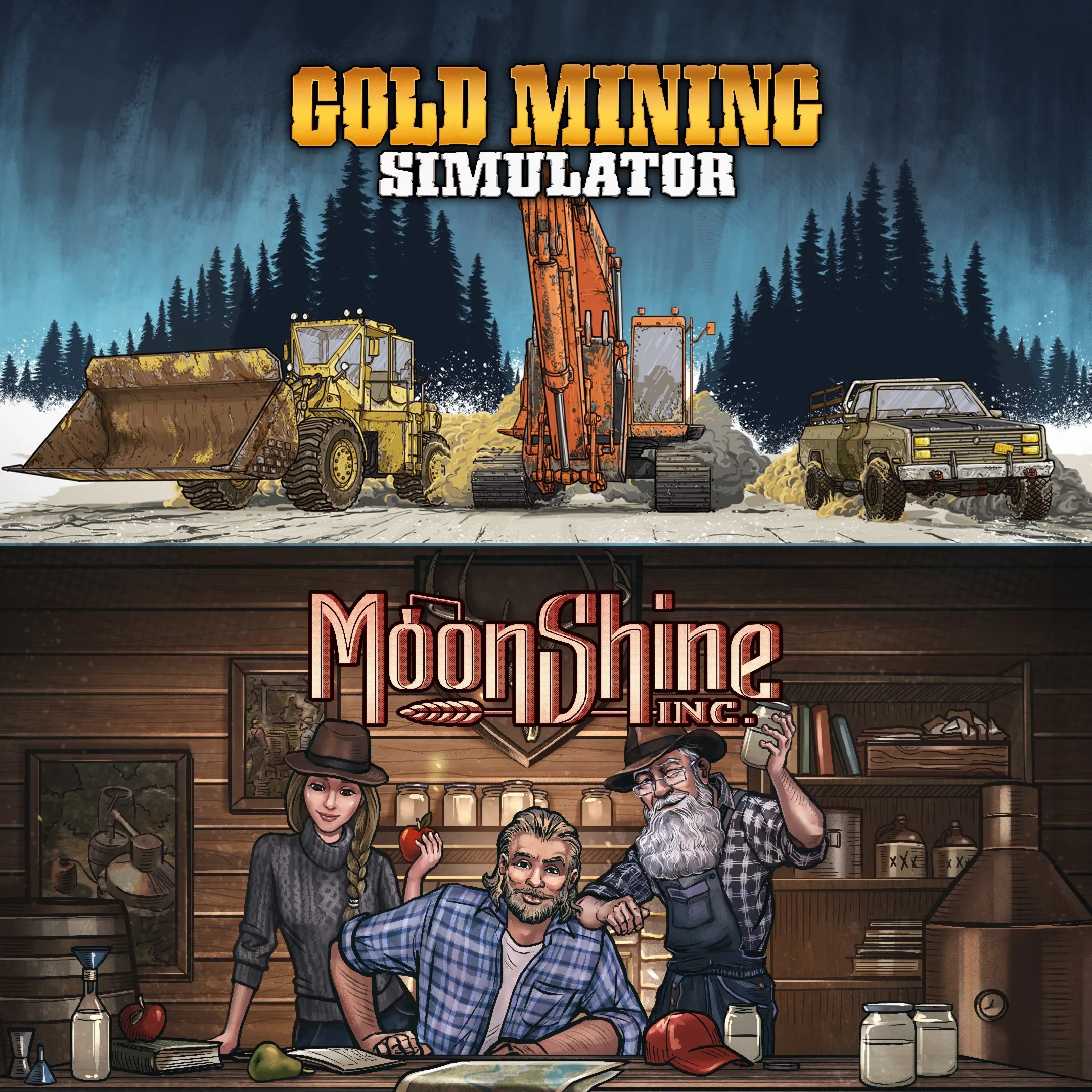 Gold & Spirits bundle: Gold Mining Simulator & Moonshine Inc. | XBOX | На любой аккау
