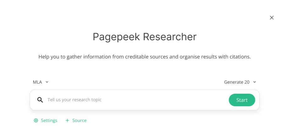 PagepeekStarter1 MonthPrivate