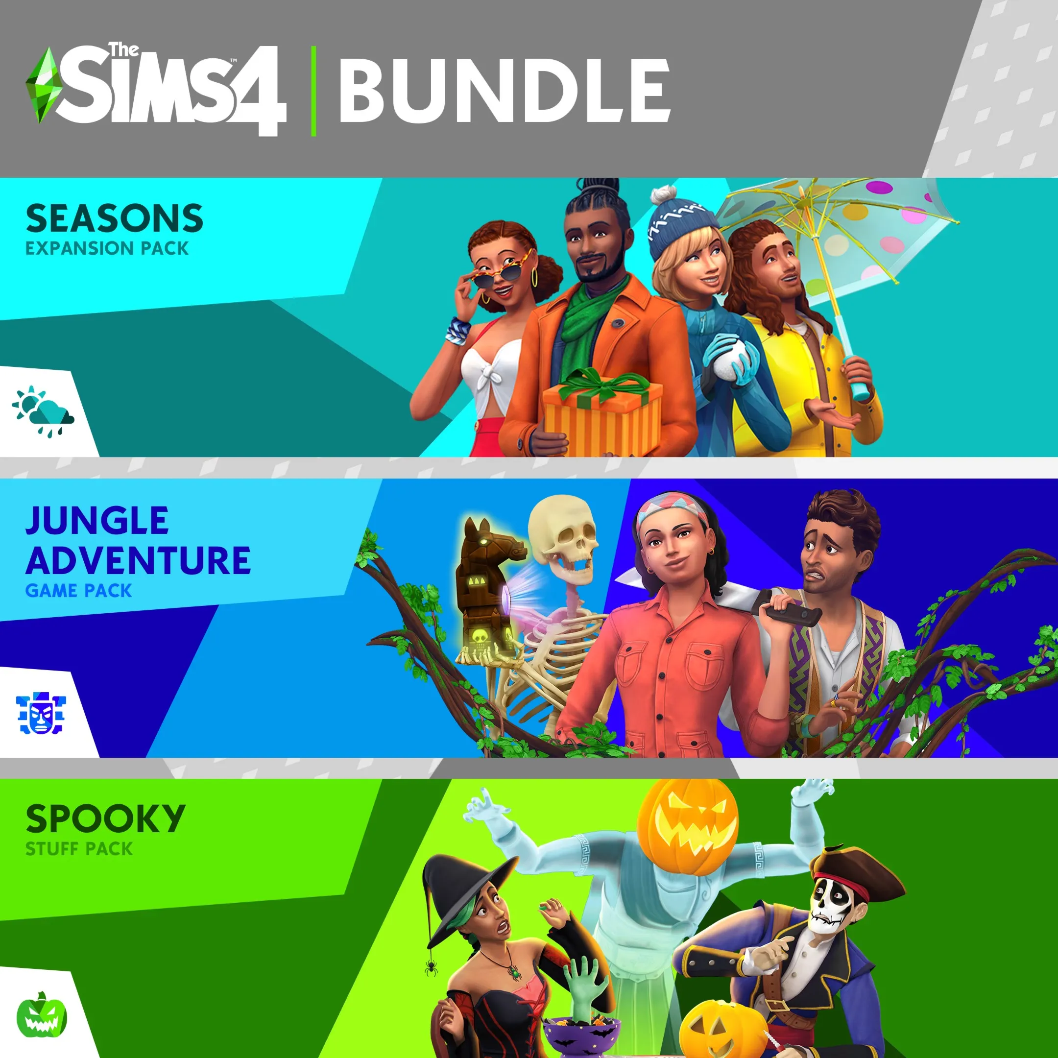 The Sims™- Seasons, Jungle Adventure, Spooky Stuff | XBOX | На любой аккаунт