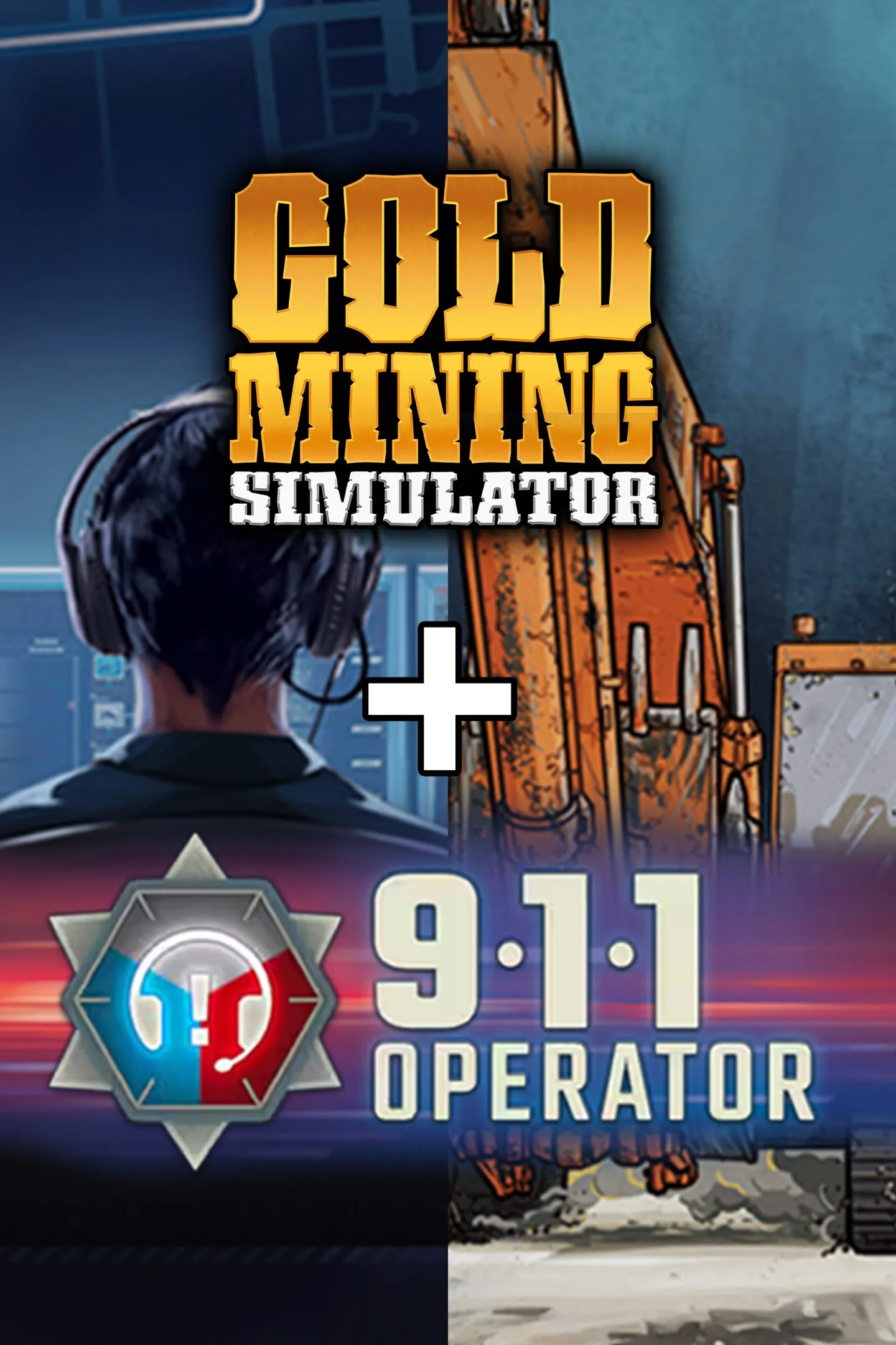 Simulator Bundle: Gold Mining Simulator and 911 Operator | XBOX | For any account