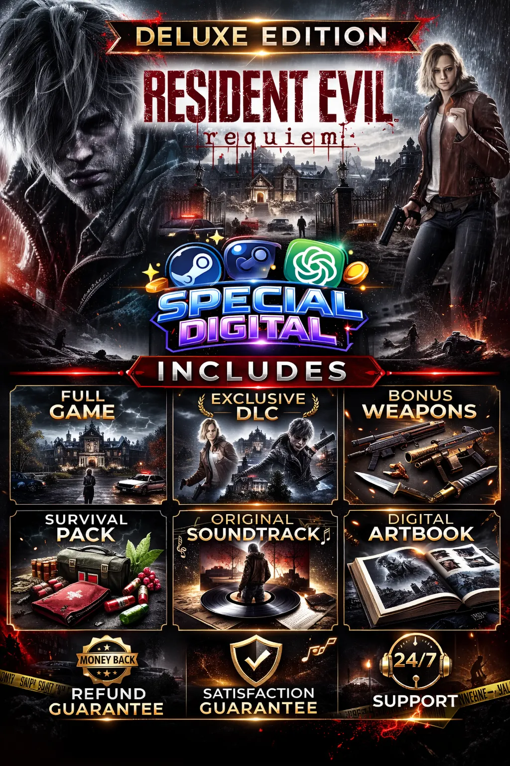 Resident Evil Requiem Deluxe Edition Steam Account All DLC Global