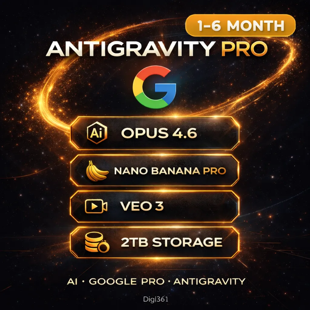 1-6MONTHS ANTIGRAVITY |PRO|Claude Opus 4.6+GEMINI3.1