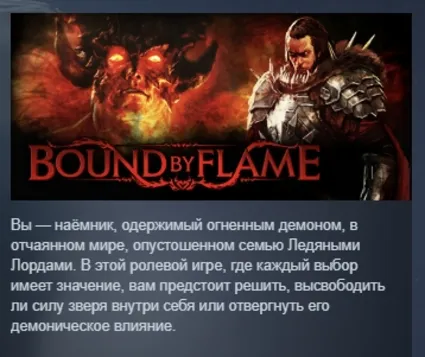 Bound By Flame АВТОДОСТАВКА STEAM РОССИЯ