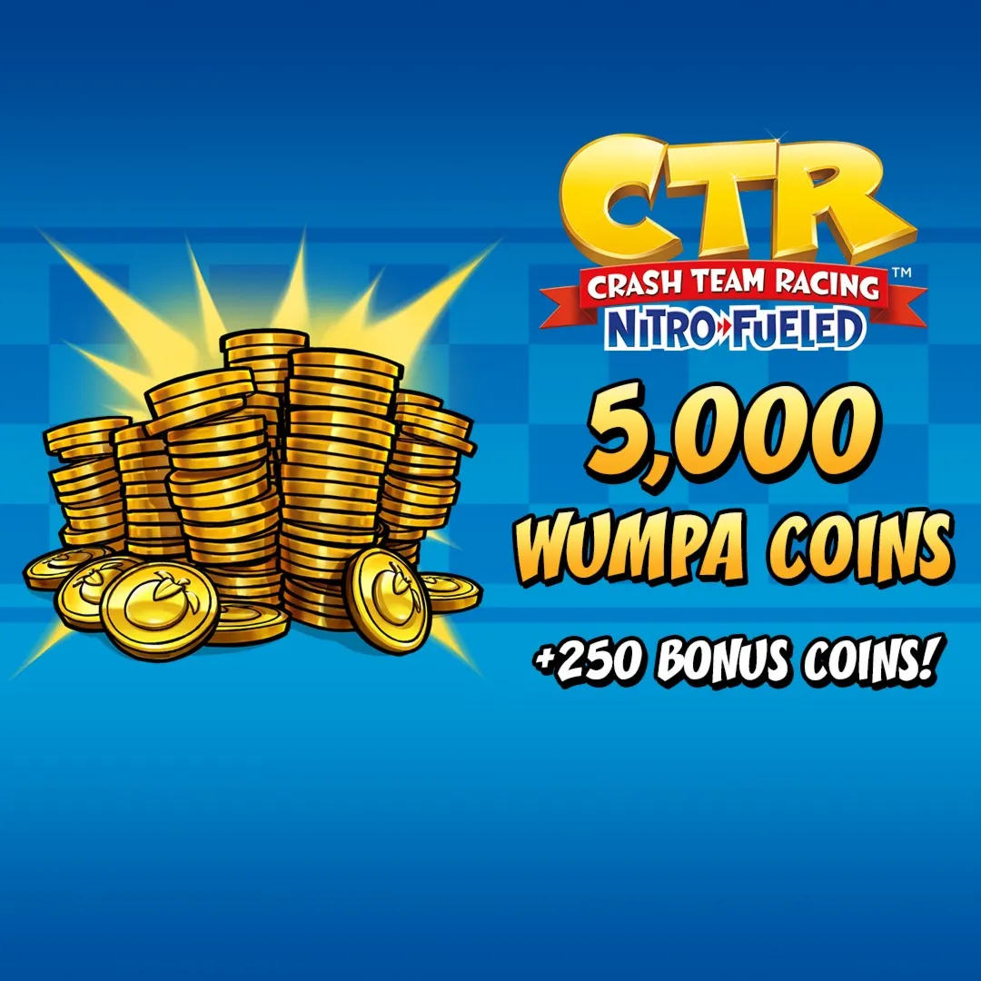 Crash™ Team Racing Nitro-Fueled - 5000 (+250) Wumpa Coins | XBOX | На любой аккаунт
