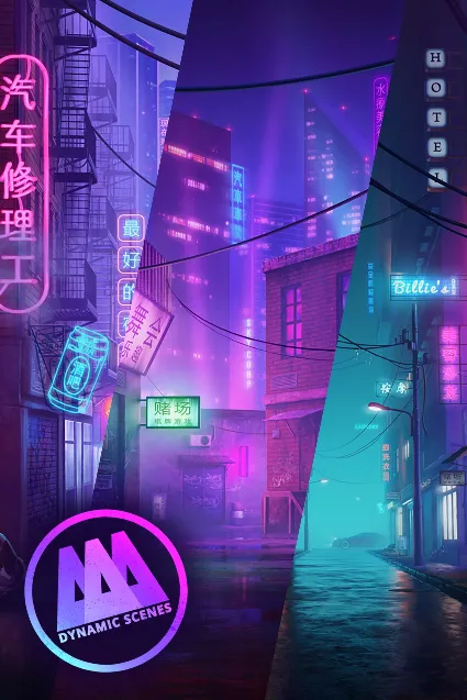 AAA Dynamic Scenes - Neon of Cyber Alleys | XBOX | На любой аккаунт