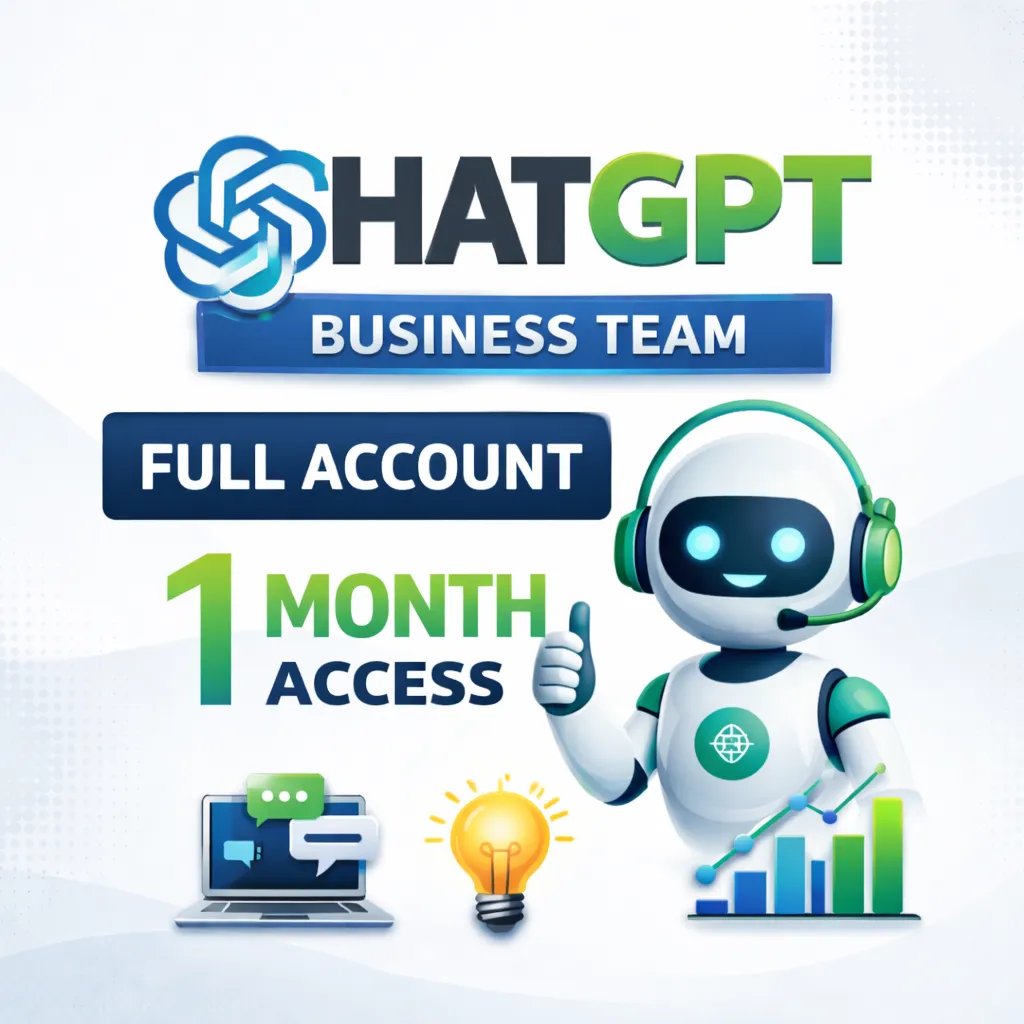 ChatGPT Business – 30 дней доступа | Полный аккаунт (5 мест) + 100% гарантия