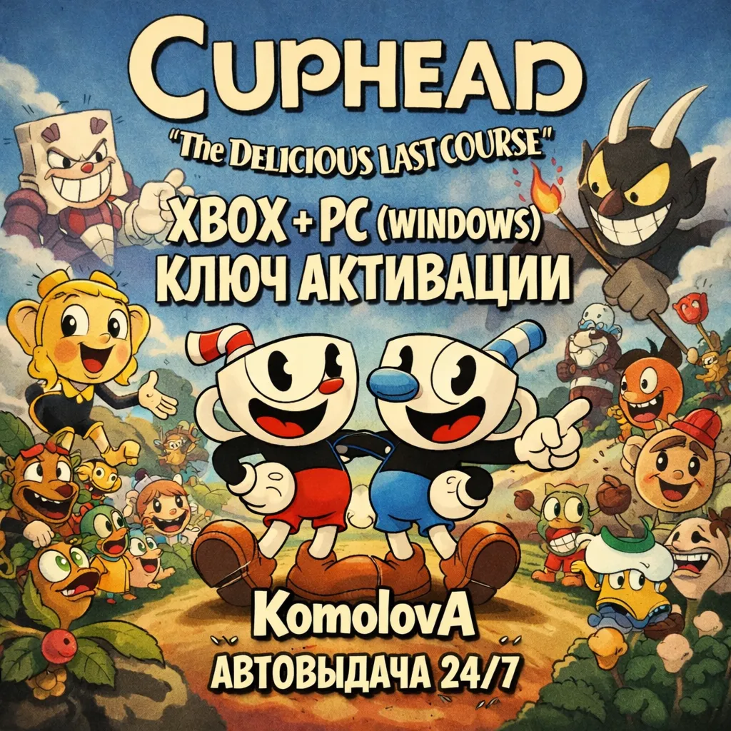 Cuphead: The Delicious Last Course XBOX + PC DLC КЛЮЧ