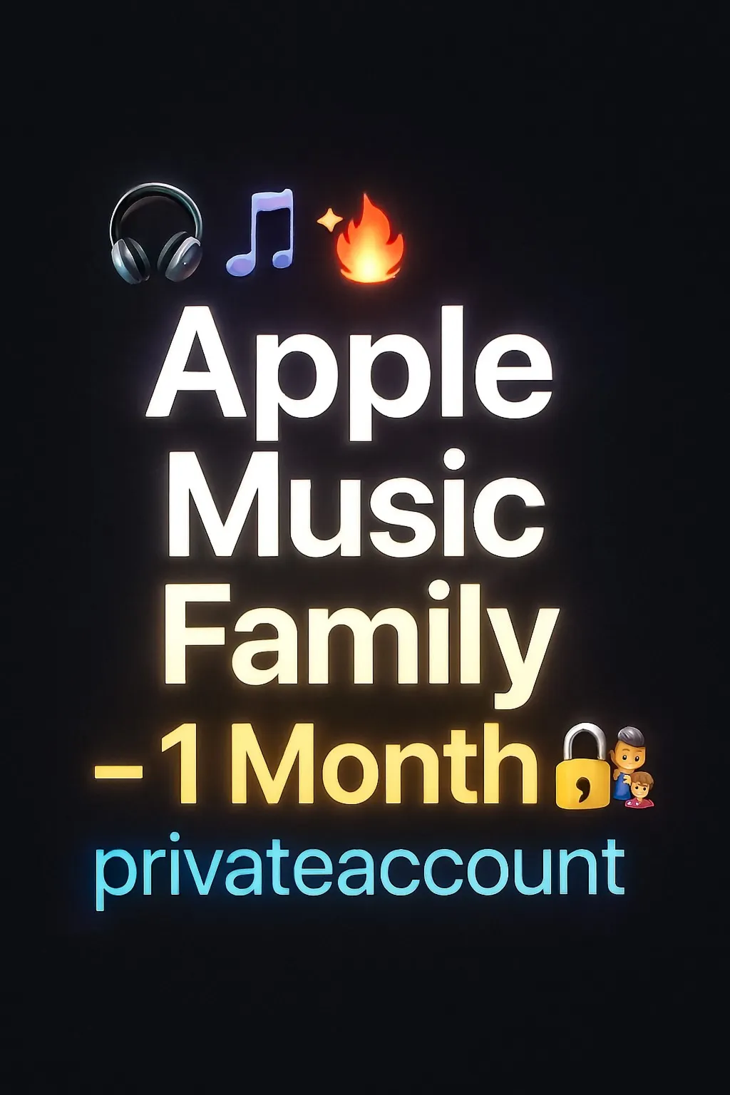  Apple Music Family – 1 Месяц личный аккаунт  ‍‍‍