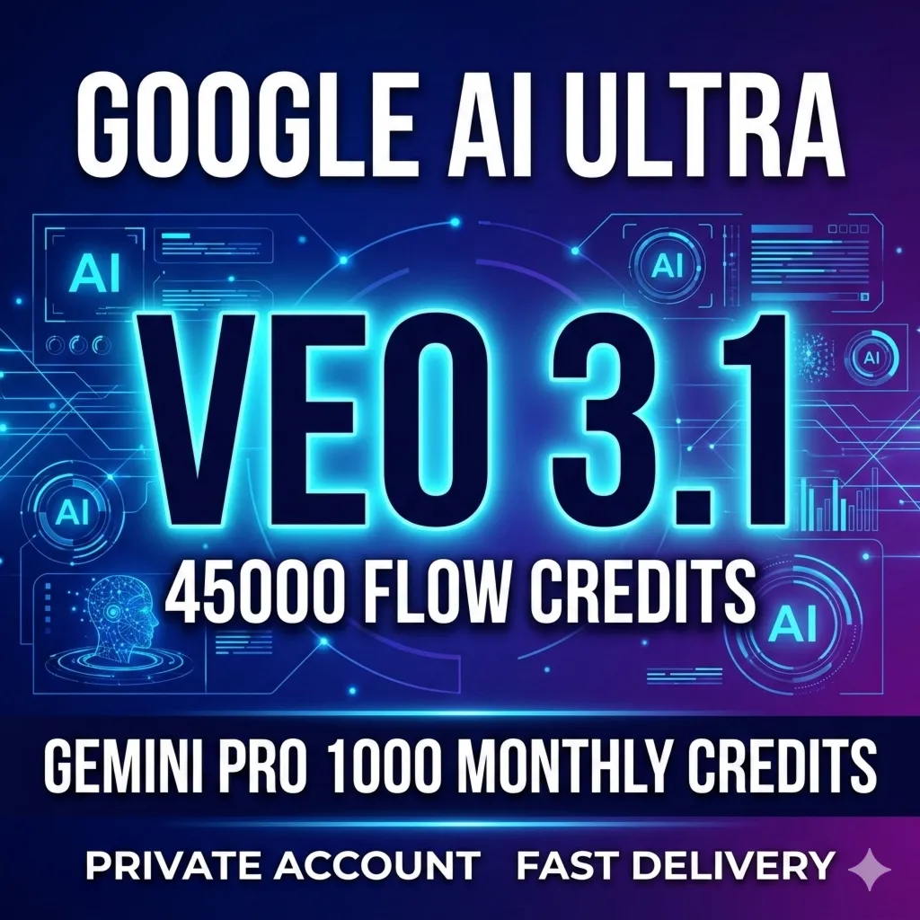 Gemini AI Ultra Veo 3.1 | Antigravity | 45 000 кредитов | Приватный аккаунт