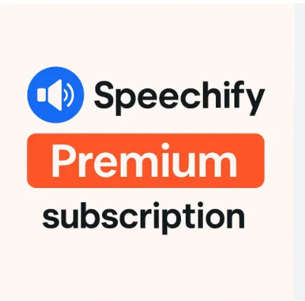 Подписка на тарифный план Speechify Premium на 3 месяца
