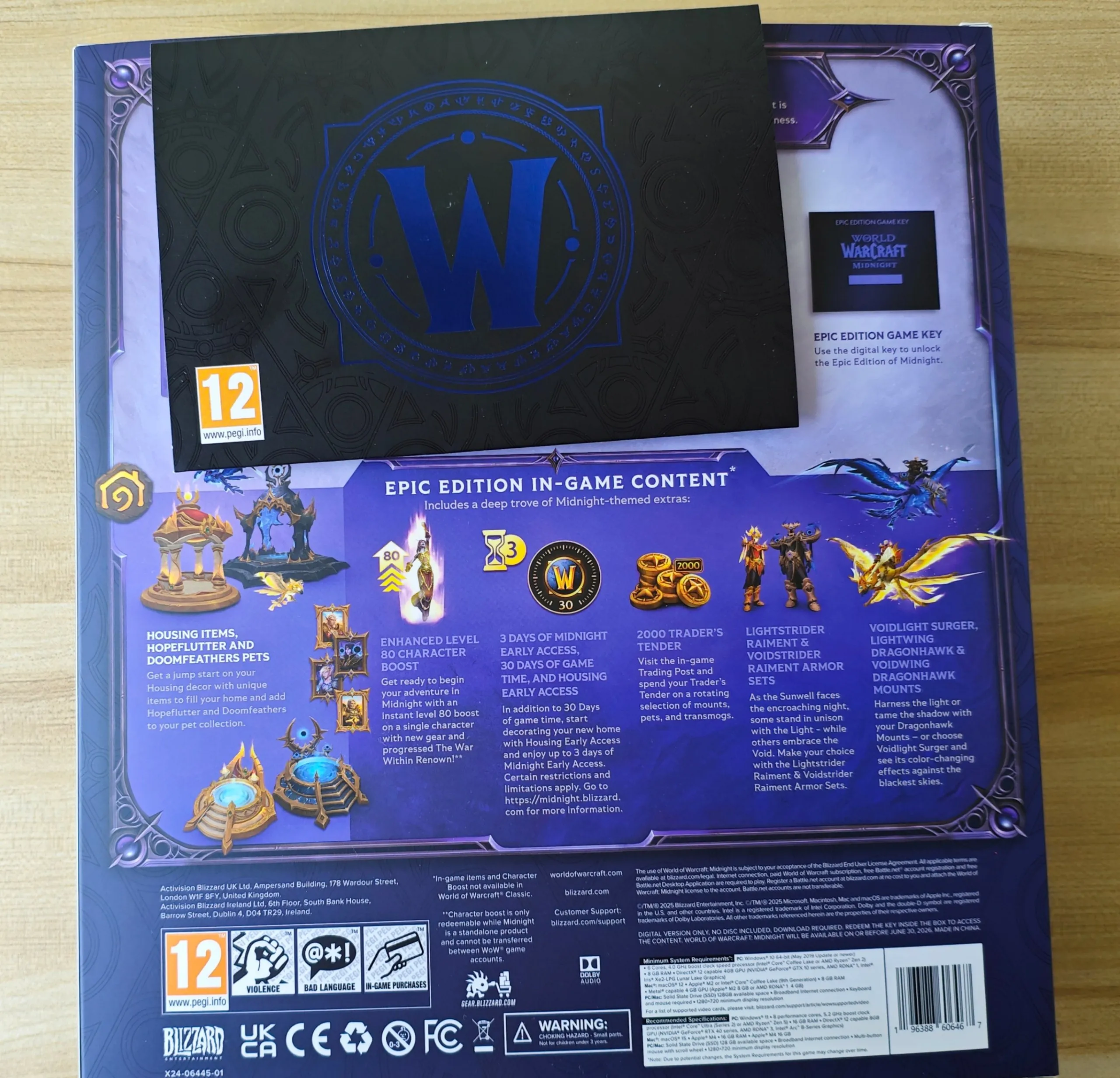 [РФ/РБ] Ключ World of Warcraft: Midnight Epic Edition (из коллекционного издания)