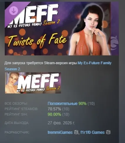 My Ex-Future Family Season 2: Twists of Fate DLC АВТОДОСТАВКА STEAM РОССИЯ
