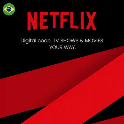 Подарочная карта Netflix Бразилия — цифровой код, мгновенная доставка