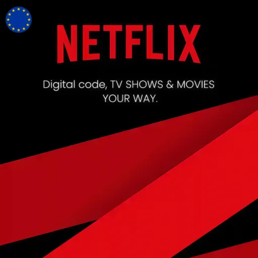 Подарочная карта Netflix Европа — цифровой код, мгновенная доставка