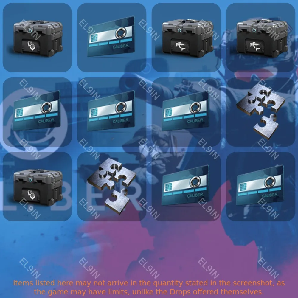 CaliberТвич Дропсы12 предметов + 