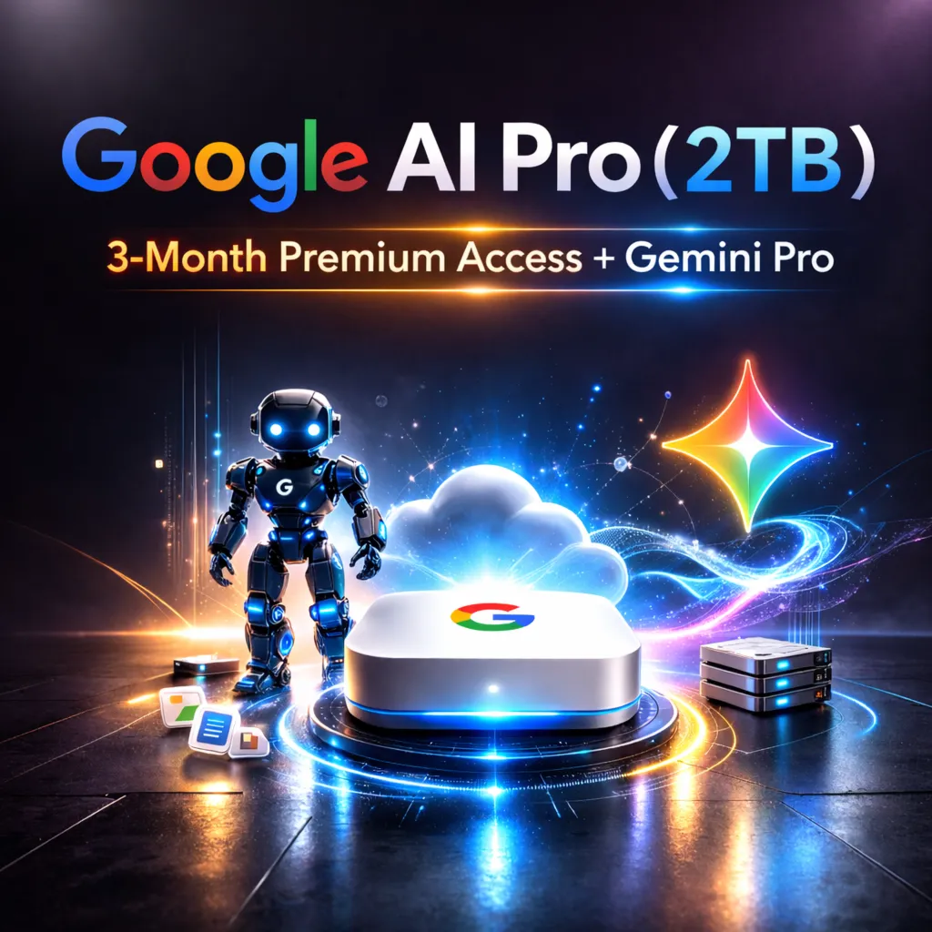 Google AI Pro (2TB) + Gemini Pro – 3-Month Premium Access