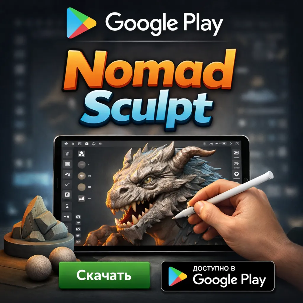 🎨 Nomad Sculpt | Полная версия | Android | 👥 Общий доступ