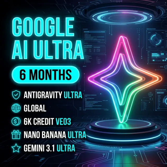 Google AI Ultra/Pro 1 - 6 месяцев | Antigravity | VEO 3 Flow - Whisk | Gemini Ultra