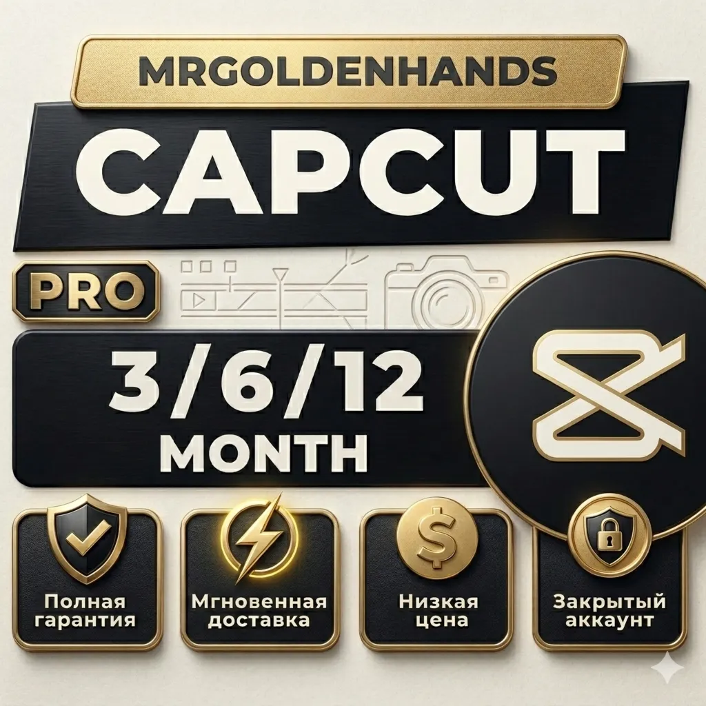 CapCut Pro |1–3-6-12 мес | Частный аккаунт | Мгновенно