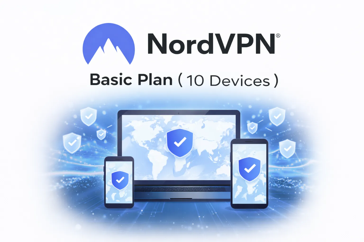 NORDVPN Basic Plan (10 Devices) - 3 месяца - Активация для вашей учетной записи