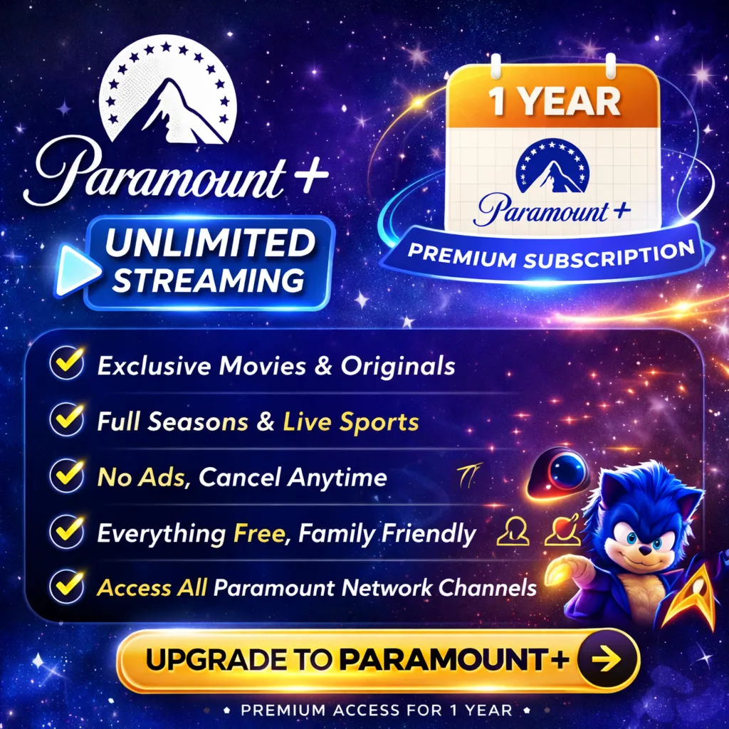 Paramount+ USA Premium 12 Months Subscription Account