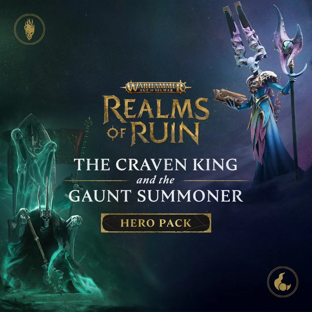 Warhammer Age of Sigmar: Realms of Ruin - The Craven King and Gaunt Summoner Hero Pac