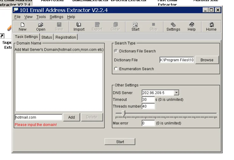 Извлечение email адресов с сайтов