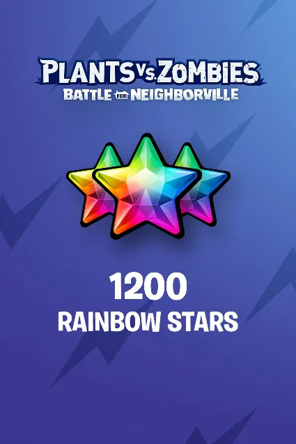 Plants vs. Zombies: Battle for Neighborville™ – 1000 (+200 Bonus) Rainbow Stars | XBO
