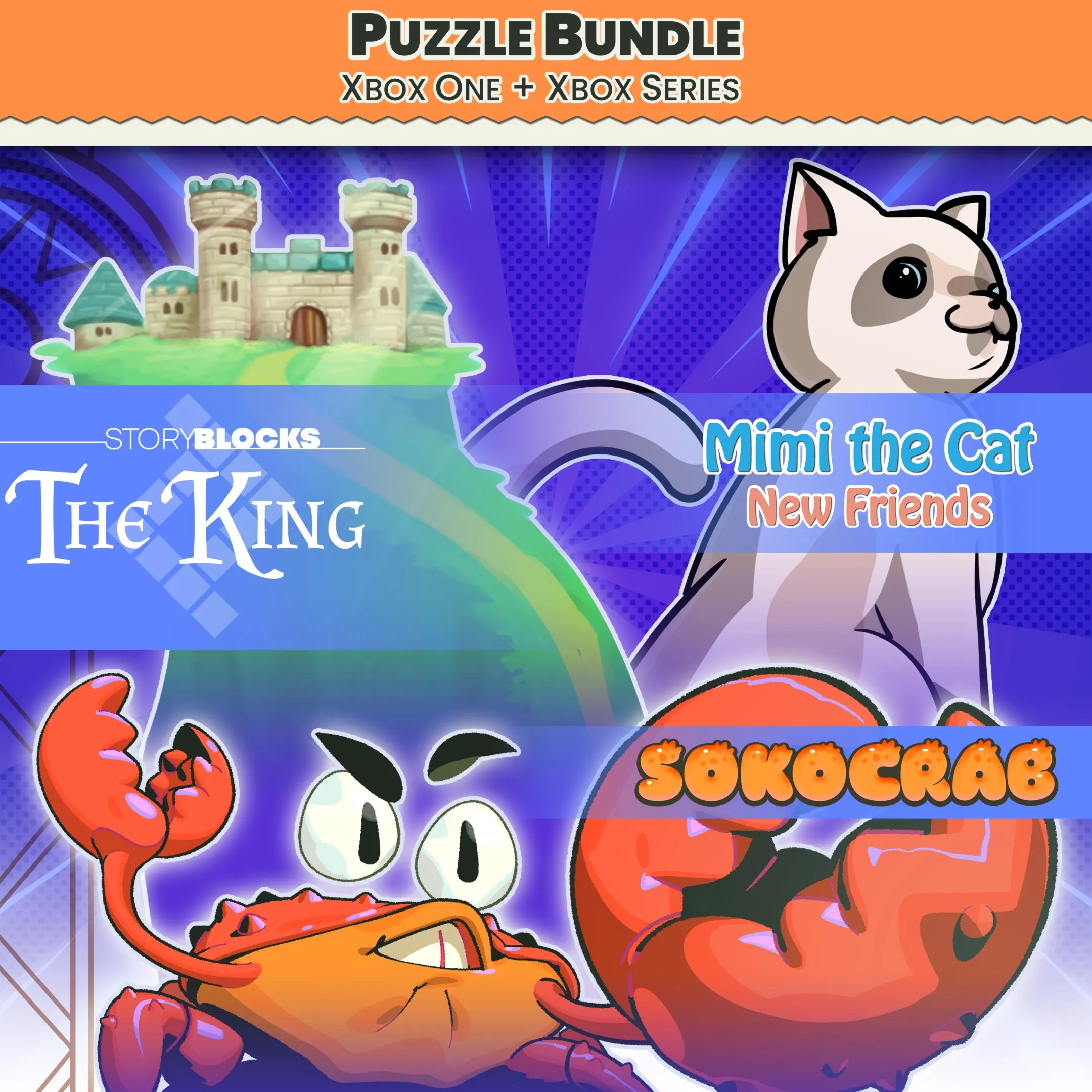 Puzzle Bundle Xbox - Mimi New Friend, Sokocrab and StoryBlocks | XBOX | На любой акка