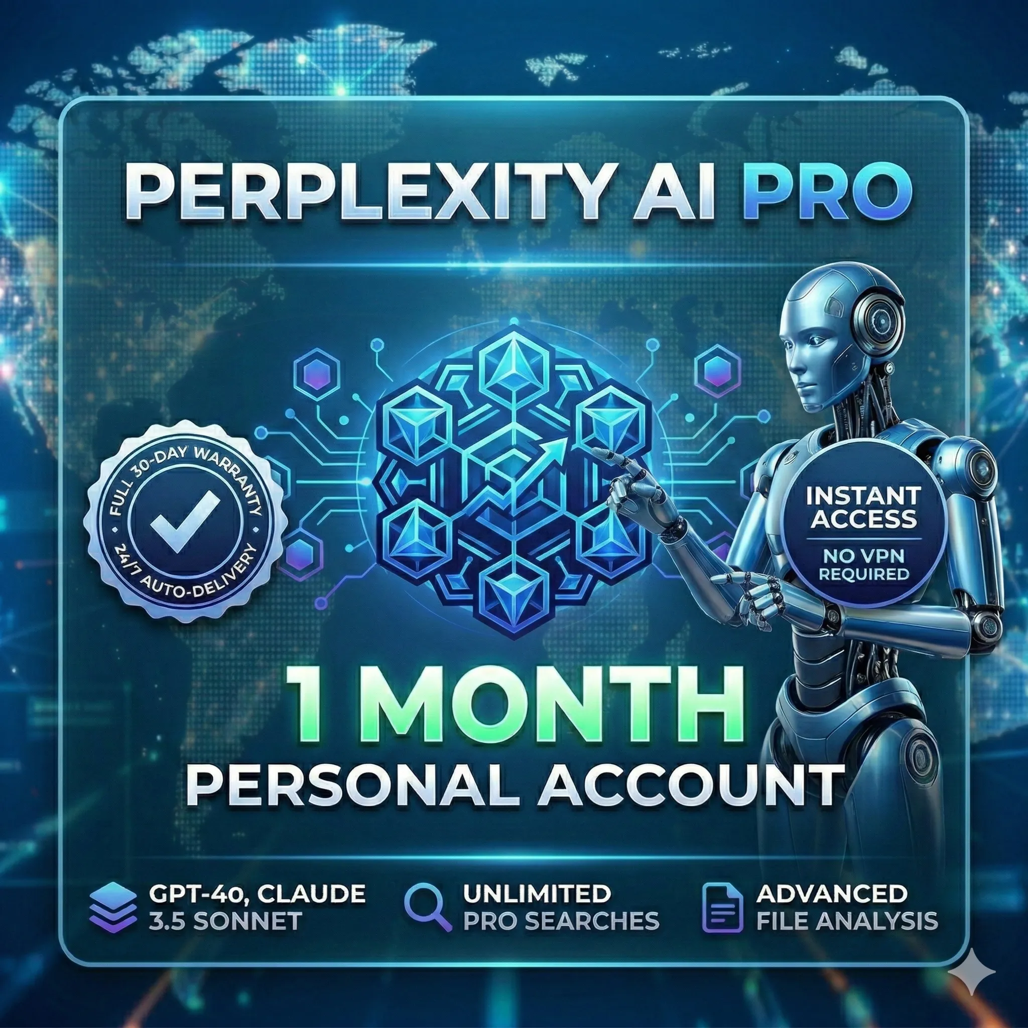 Perplexity AI Pro | 1 месяц | Новый приватный аккаунт | Мгновенная доставка