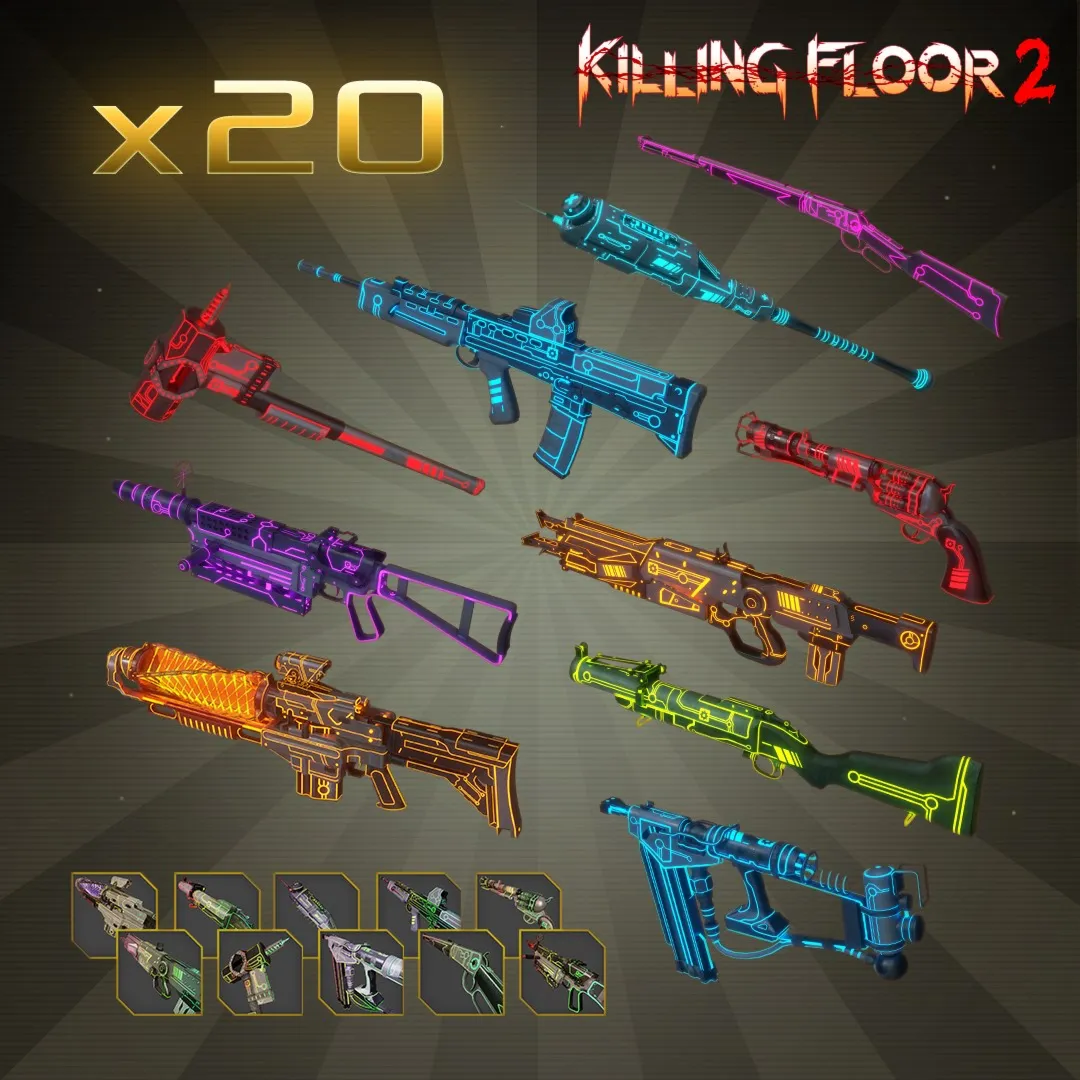 Neon MKVI Weapon Skin Bundle Pack | XBOX | На любой аккаунт