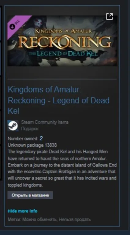 Kingdoms of Amalur: Reckoning - Legend of Dead Kel STEAM GIFT Россия ВСЕ СТРАНЫ