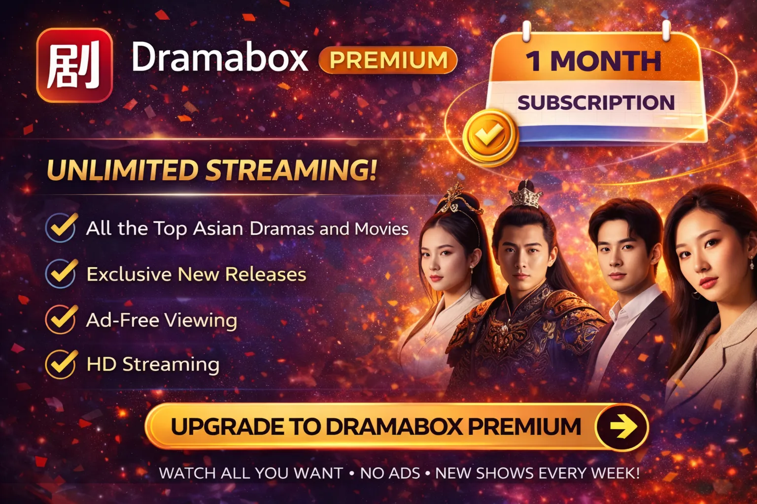 Dramabox Premium 1 Month Account  Shared Account