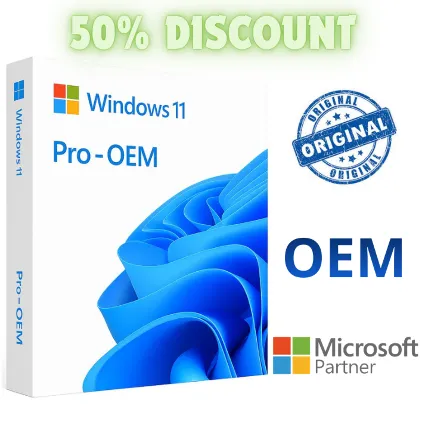 Windows 11 Pro OEM, Online Activation | Warranty Microsoft Partner (50% Discount)