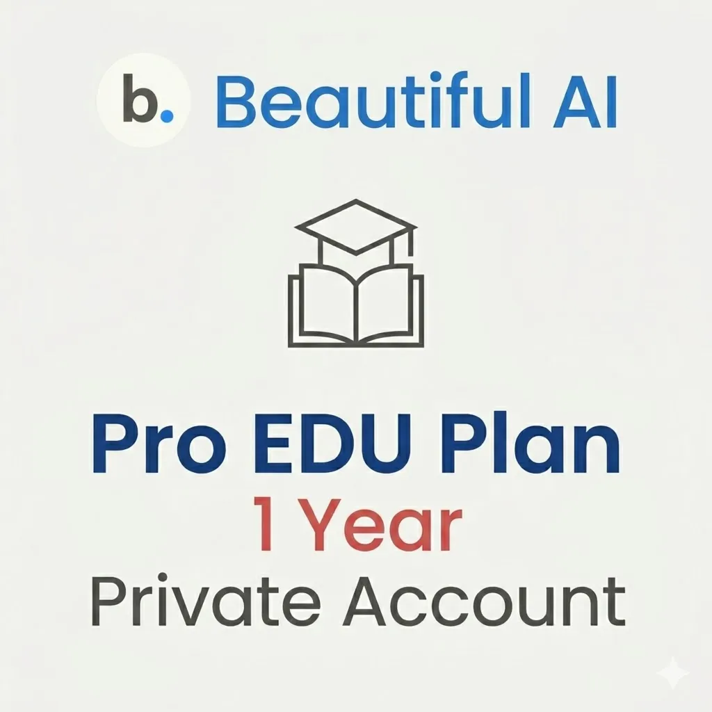 Beautiful AI Pro EDU Plan 1 Year Private Account