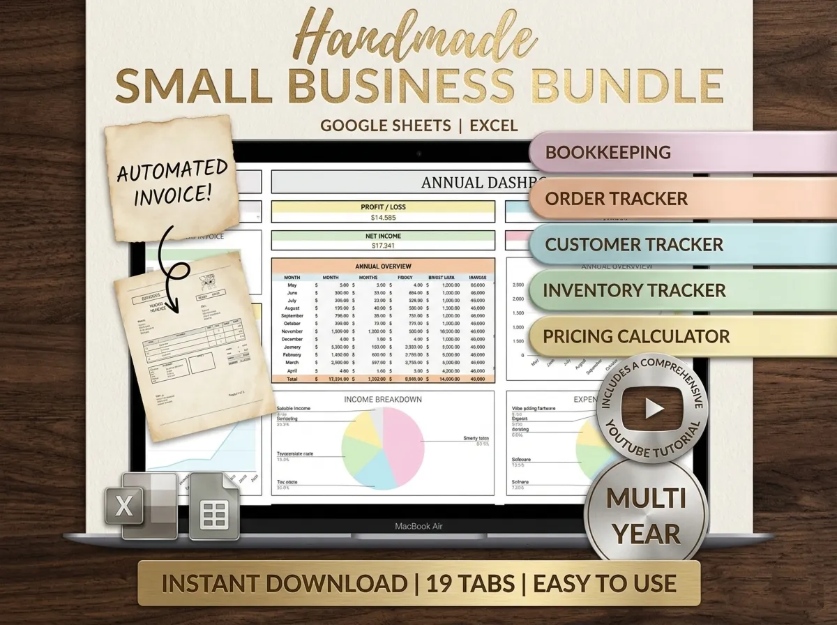 Пакет для малого бизнеса ручной работы (Handmade)