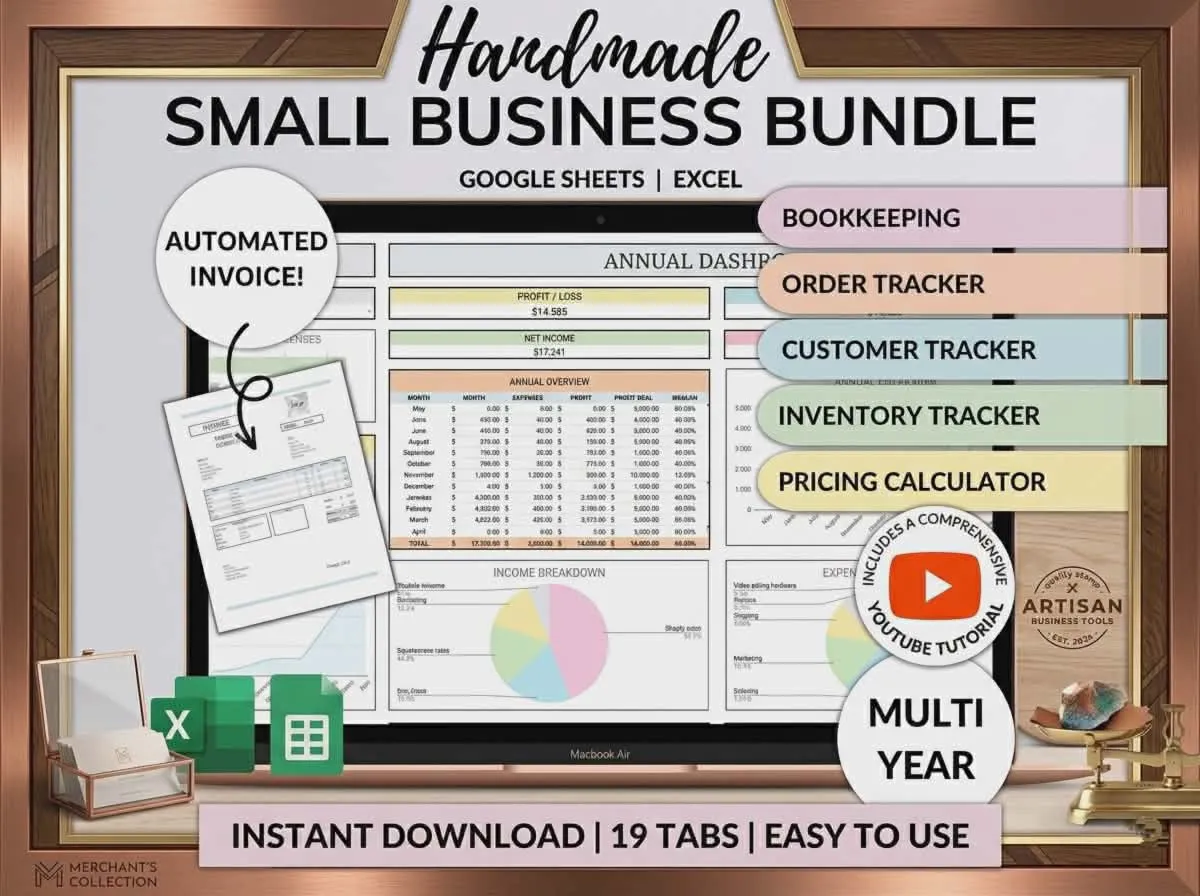 Система таблиц для управления бизнесом и бухгалтерского учёта (Excel и Google Sheets)