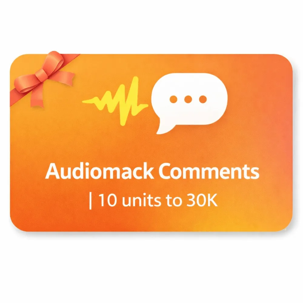 Audiomack Comments | 10 units to 30K | Instant Delivery *Read Description*