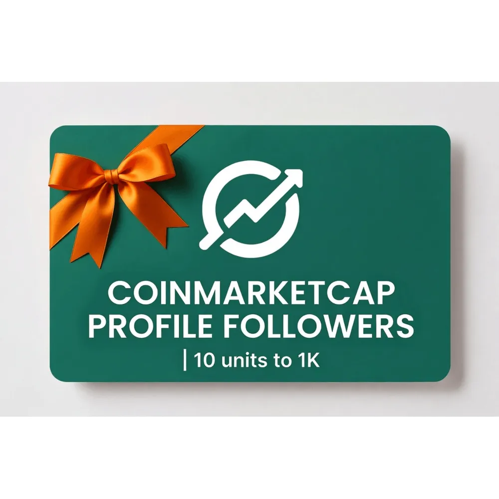CoinMarketCap Profile Followers | 10 units to 1K | Instant Delivery *Read Description
